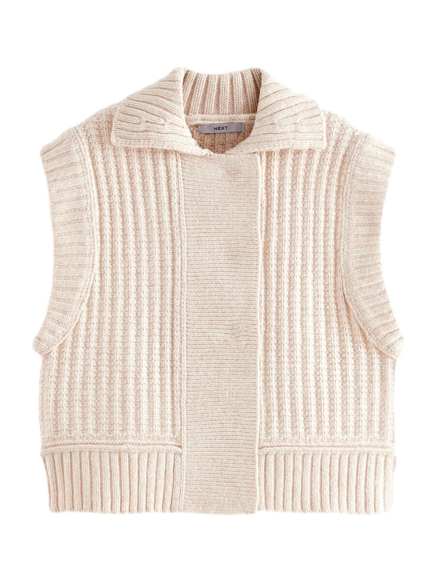 

Вязаный кардиган Next Knitted Vest, экрю