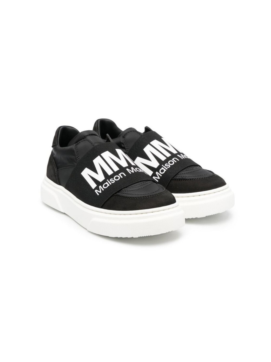 

MM6 Maison Margiela Kids слипоны с логотипом, черный