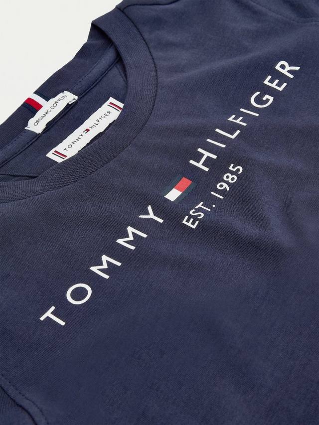 Детская футболка Essential с логотипом из органического хлопка Tommy Hilfiger, Twilight Navy — фото 4