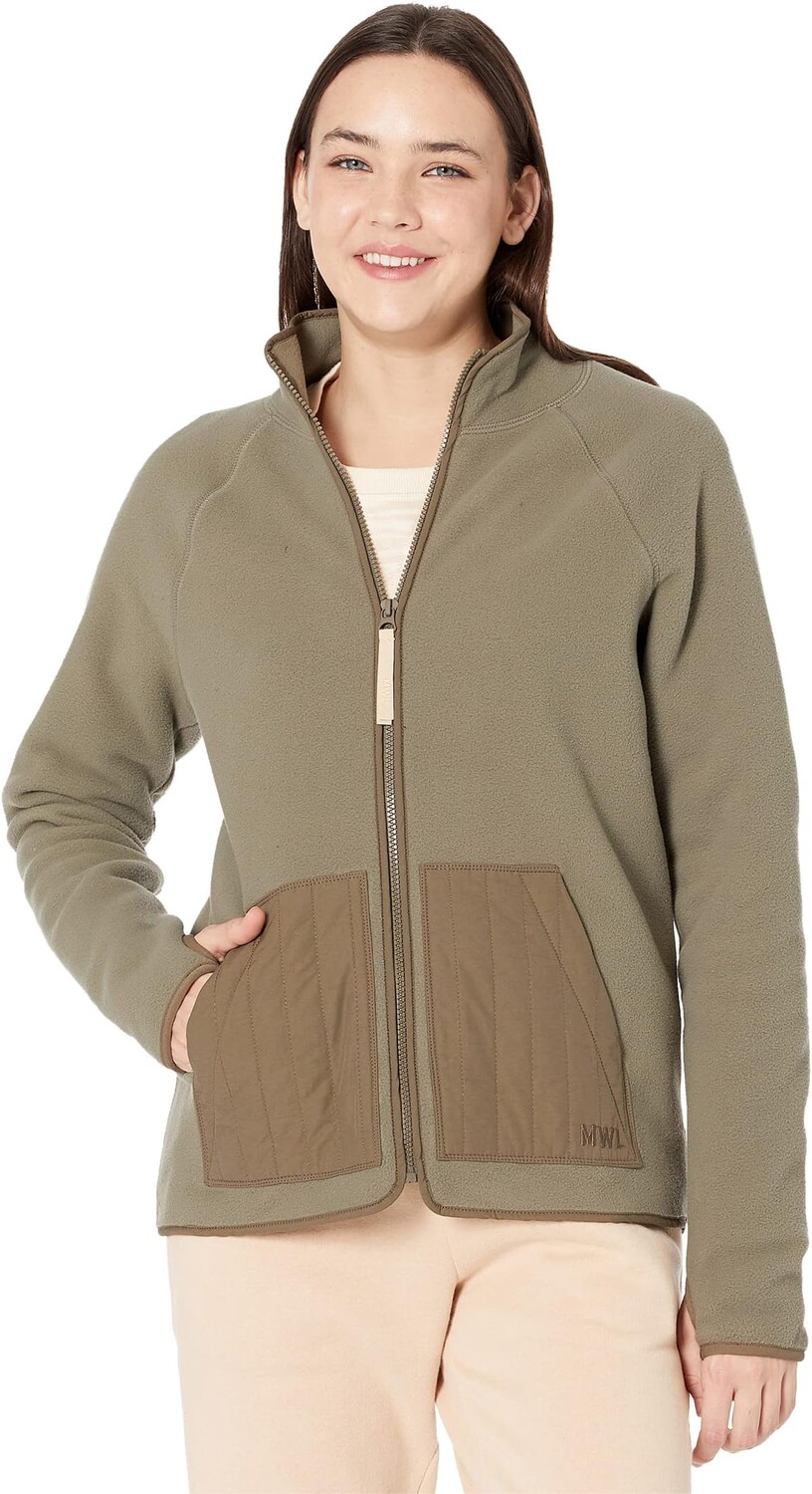 

Куртка Madewell Essential Full Zip Fleece, цвет Pressed Sage
