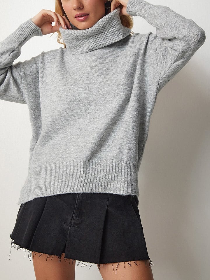 

Пуловер LA Angels Rollkragenpullover, светло-серый