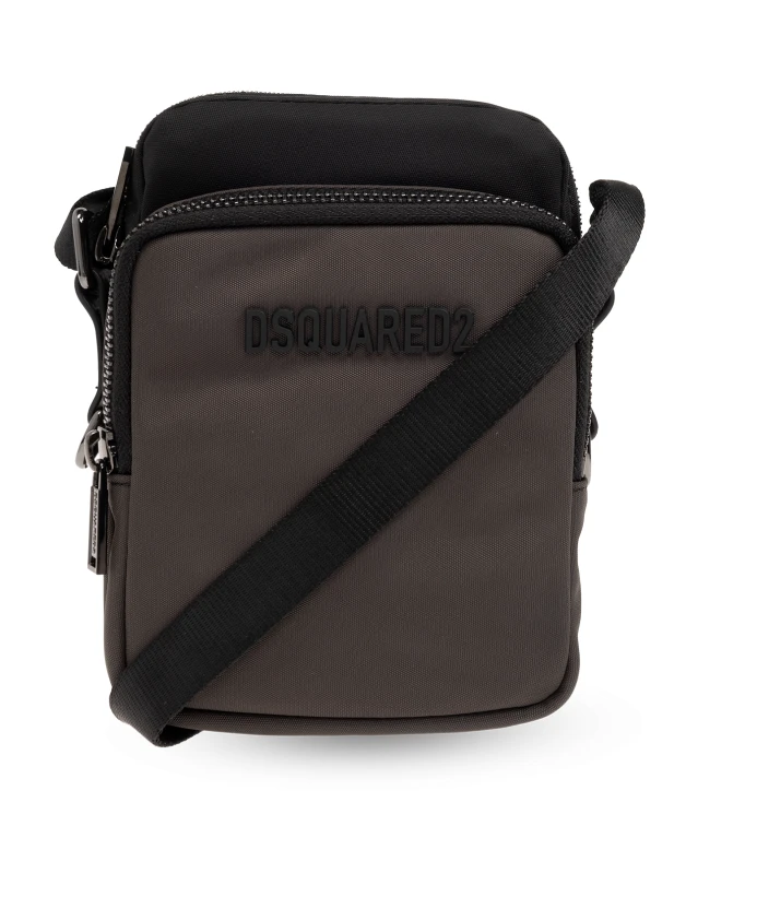 

Сумка через плечо с логотипом Dsquared2, черный