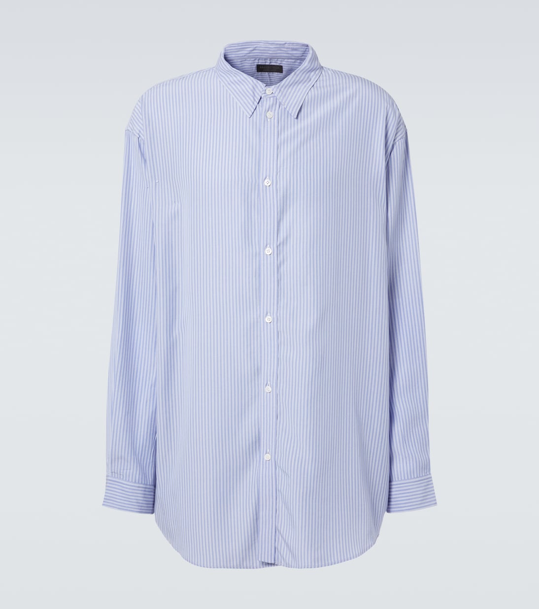 

Свободная рубашка с тонкой полоской Balenciaga, 4640-Blue/White