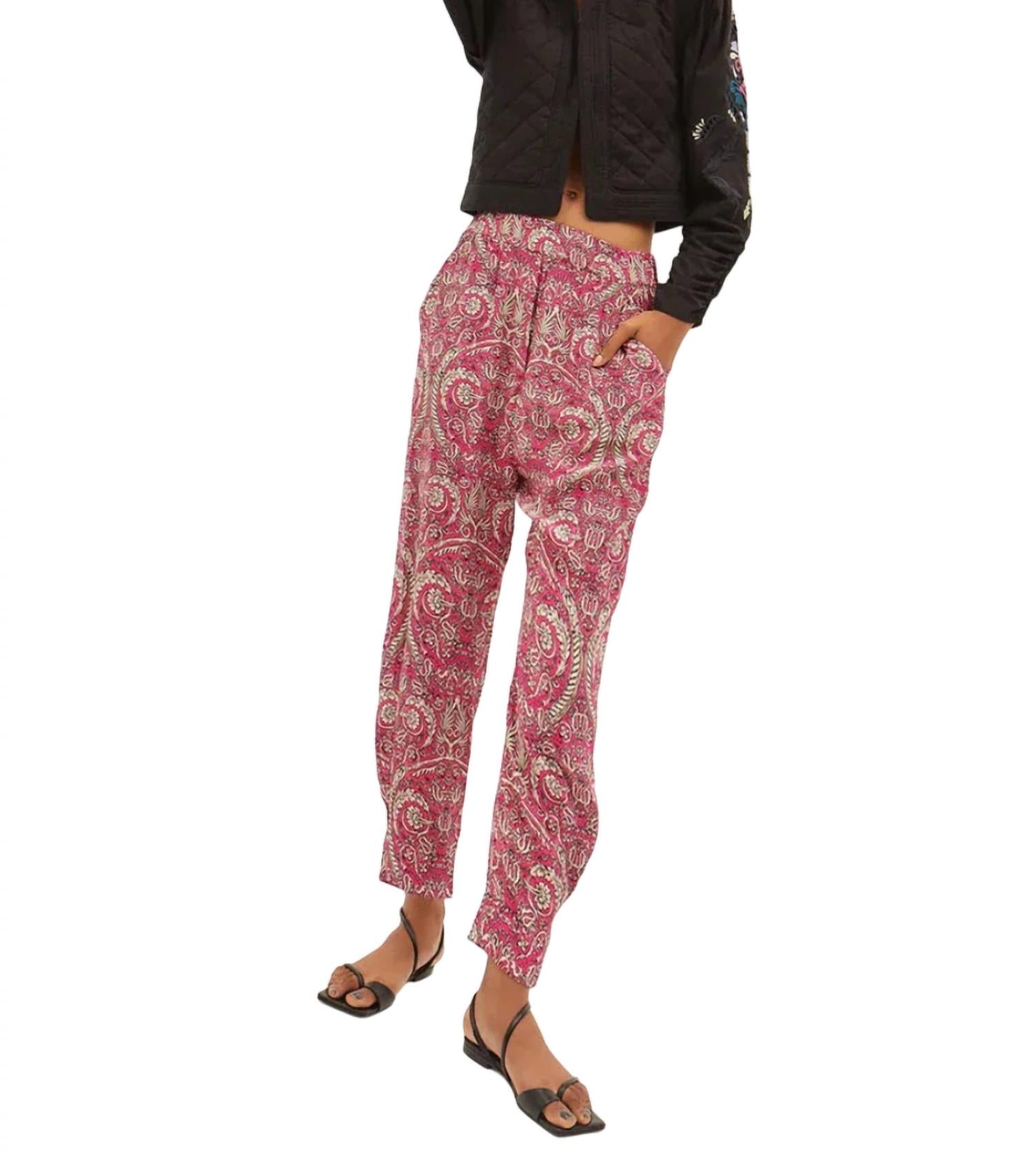 

Брюки Besalu Floral в миксе 1 розового цвета Maria Cher