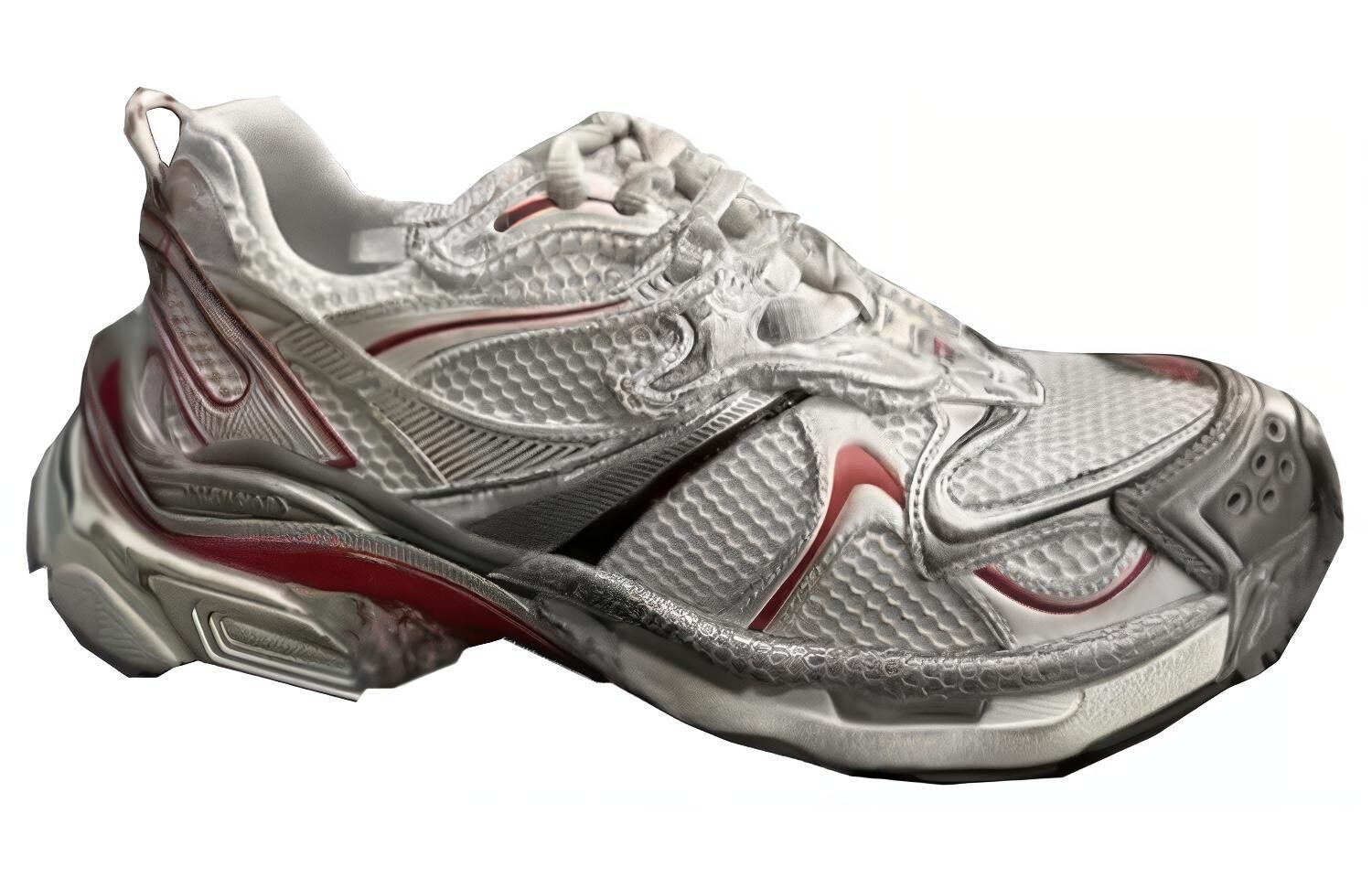 Кроссовки мужские Balenciaga Runner массивные, серебряный — фото 4