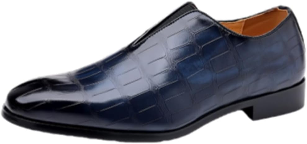 

Кожаные лоферы SWZEC для мужчин, синий