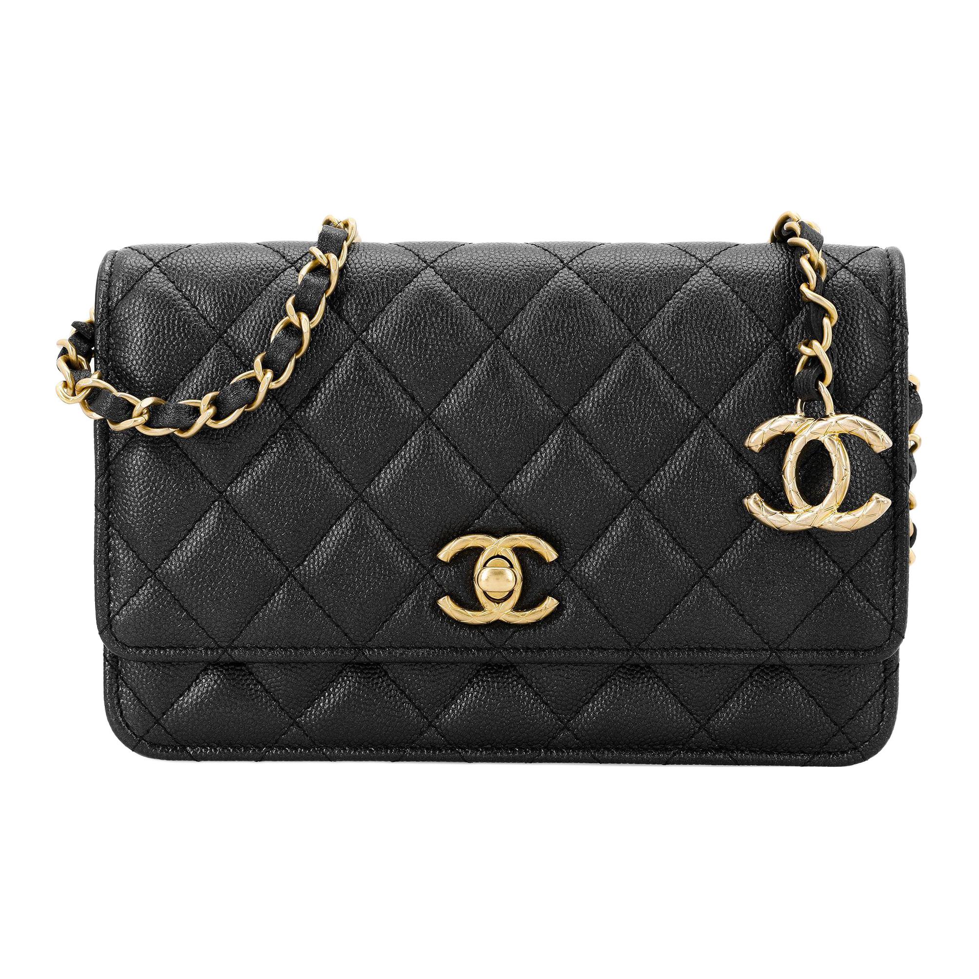 

Сумка через плечо WOC из телячьей кожи CHANEL черная женская
