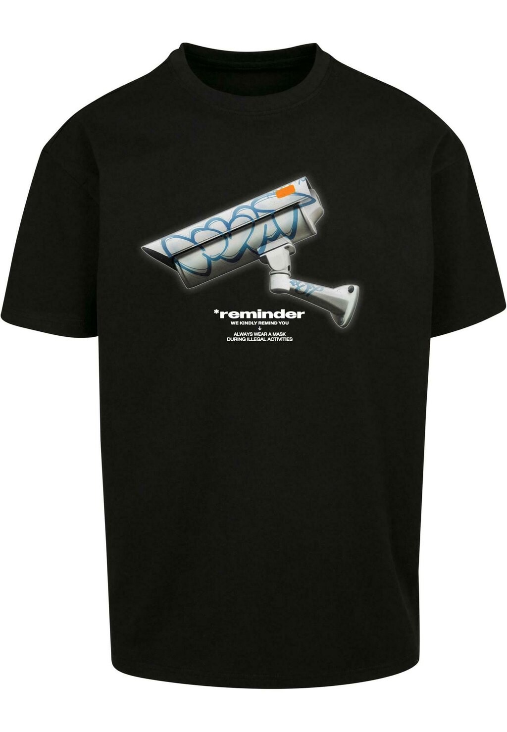 

Футболка с принтом Cctv Oversize Upscale by Mister Tee, черный