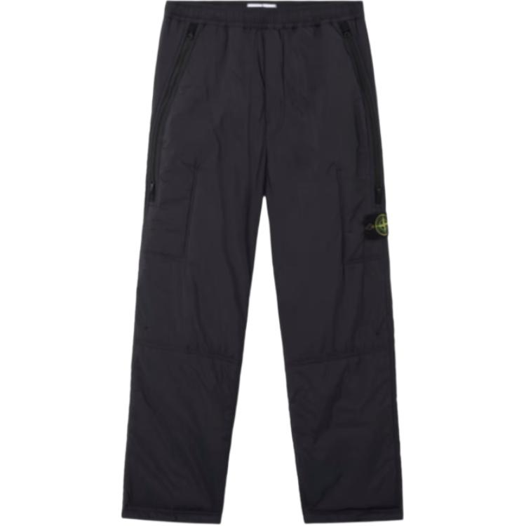 Брюки с застежкой-молнией на кармане STONE ISLAND, черный