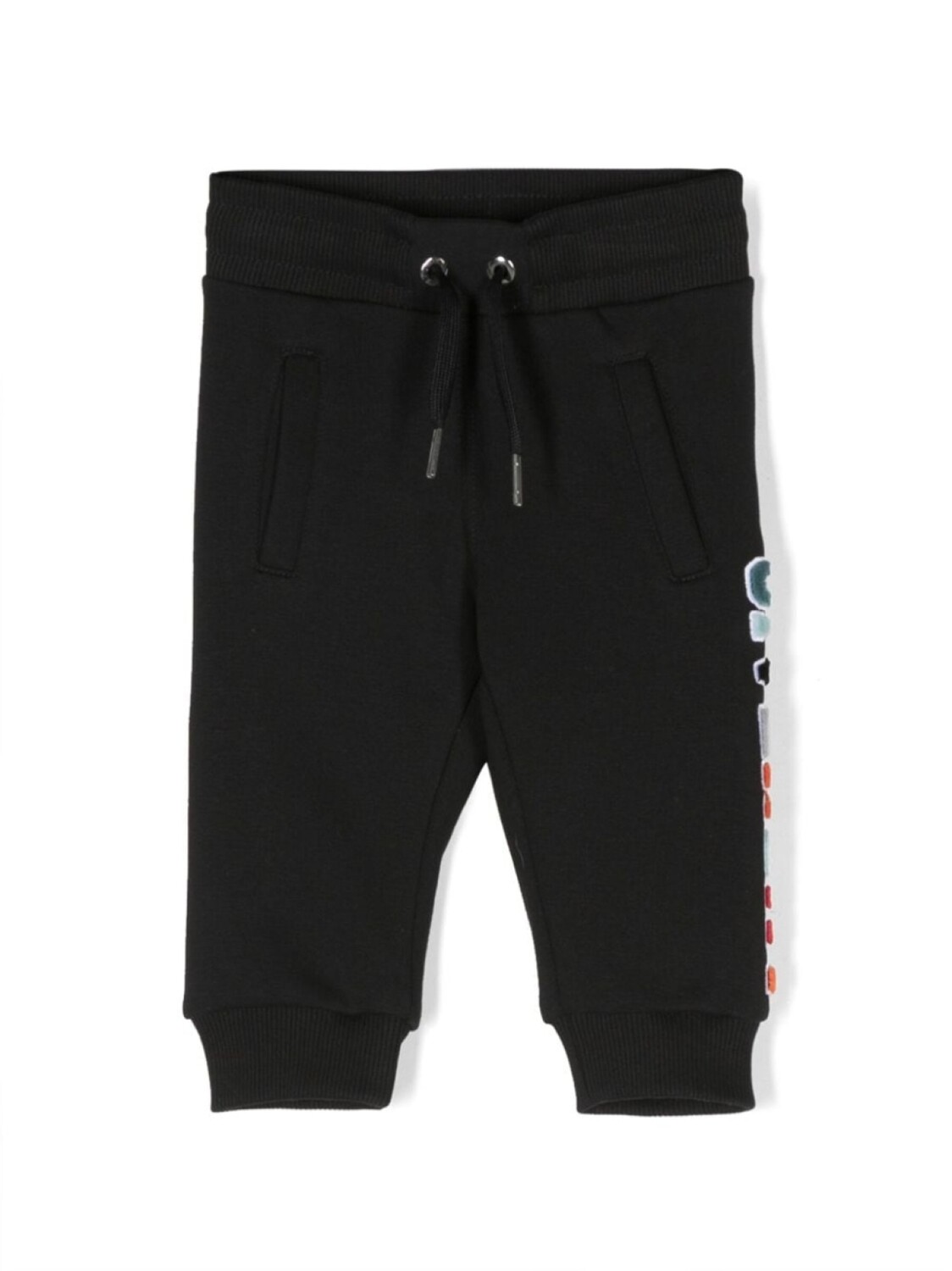 

Givenchy Kids спортивные брюки с кулиской и логотипом, черный