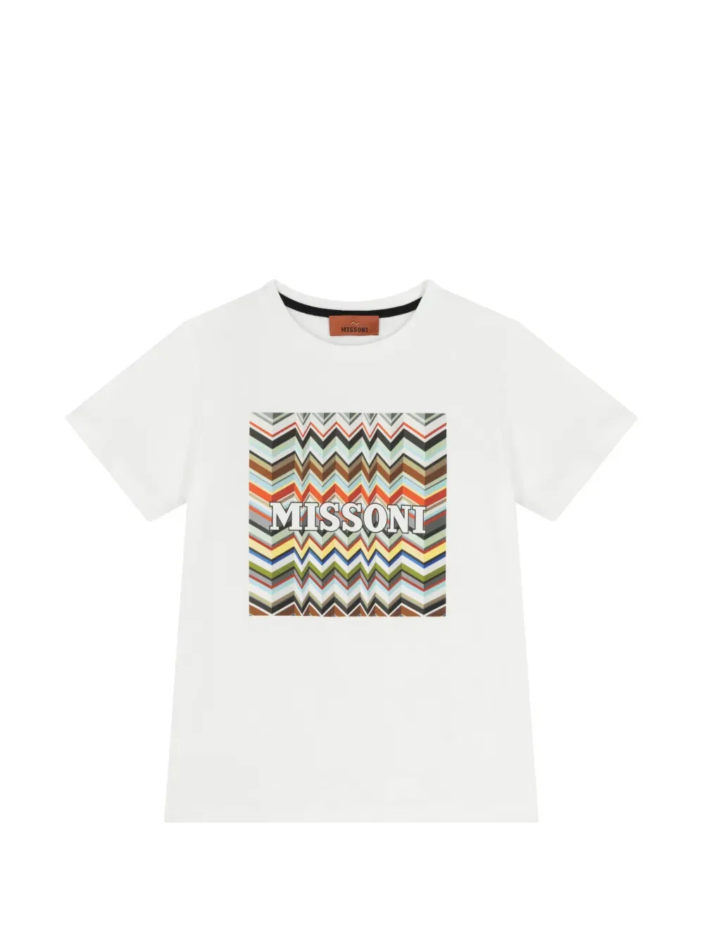 Футболка с графическим принтом Missoni Kids, белый