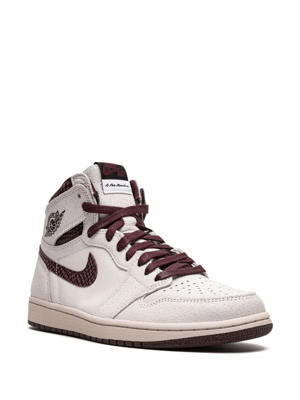 Кроссовки Air  1 High OG из коллаборации с A Ma Maniére Jordan, белый — фото 2