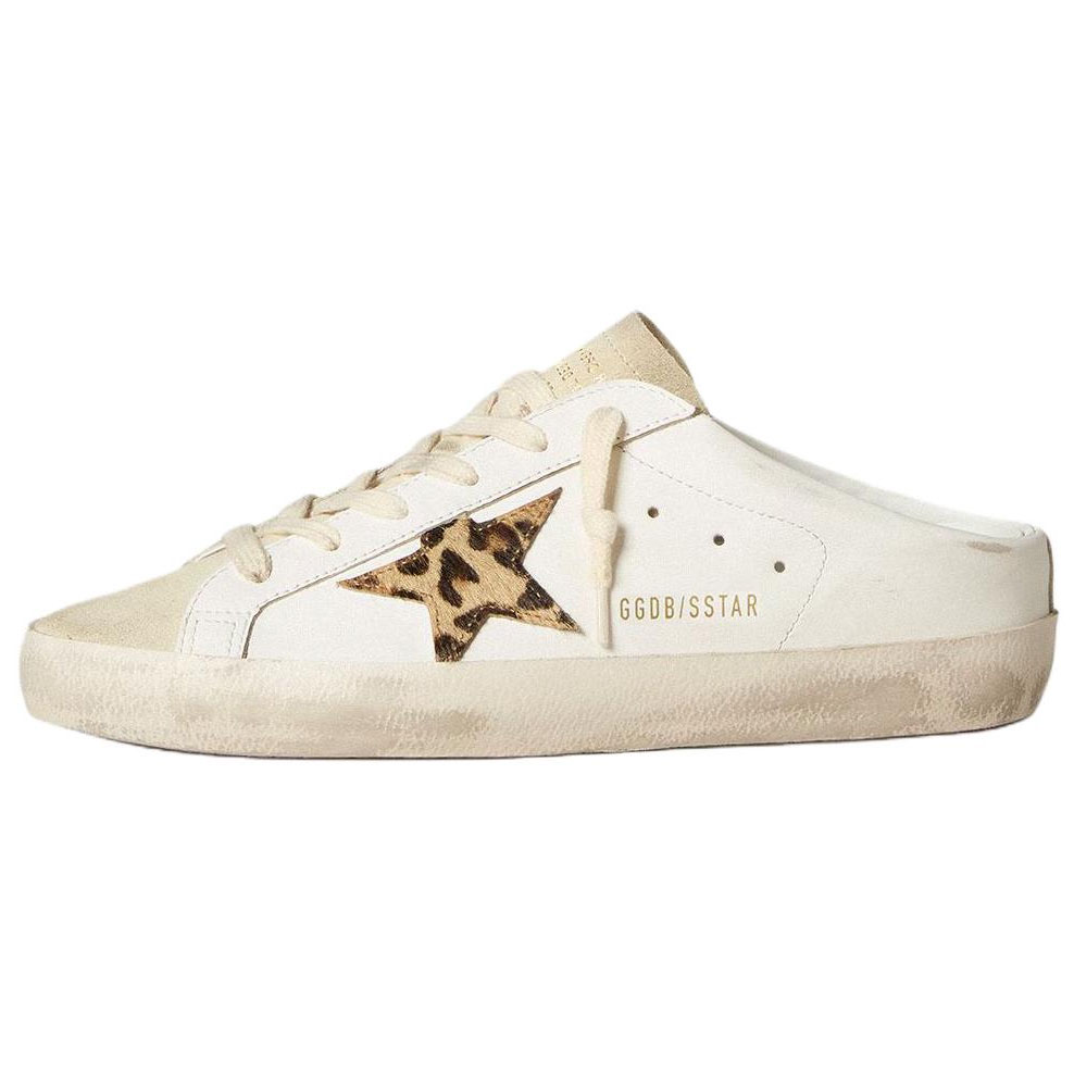 Golden Goose Сандалии Super Star Sabot с закрытым носком, женские, белые