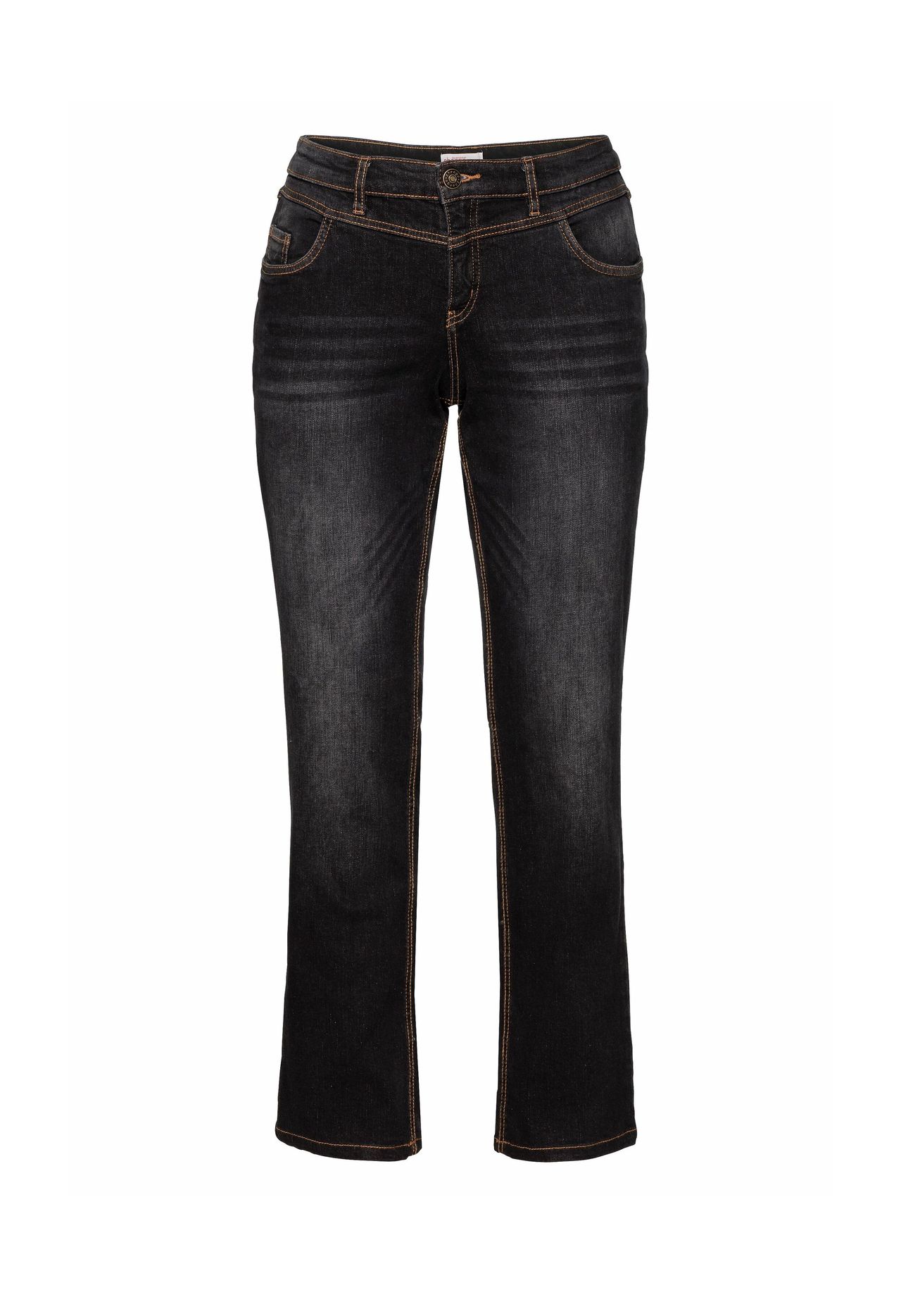 

Джинсы «Die Straight» с использованными эффектами Sheego, цвет Black Denim