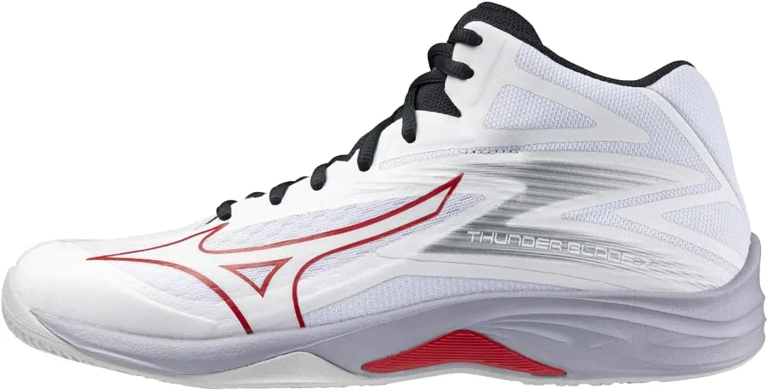 Волейбольные кроссовки Mizuno Thunder Blade Z Mid, унисекс, White And Red