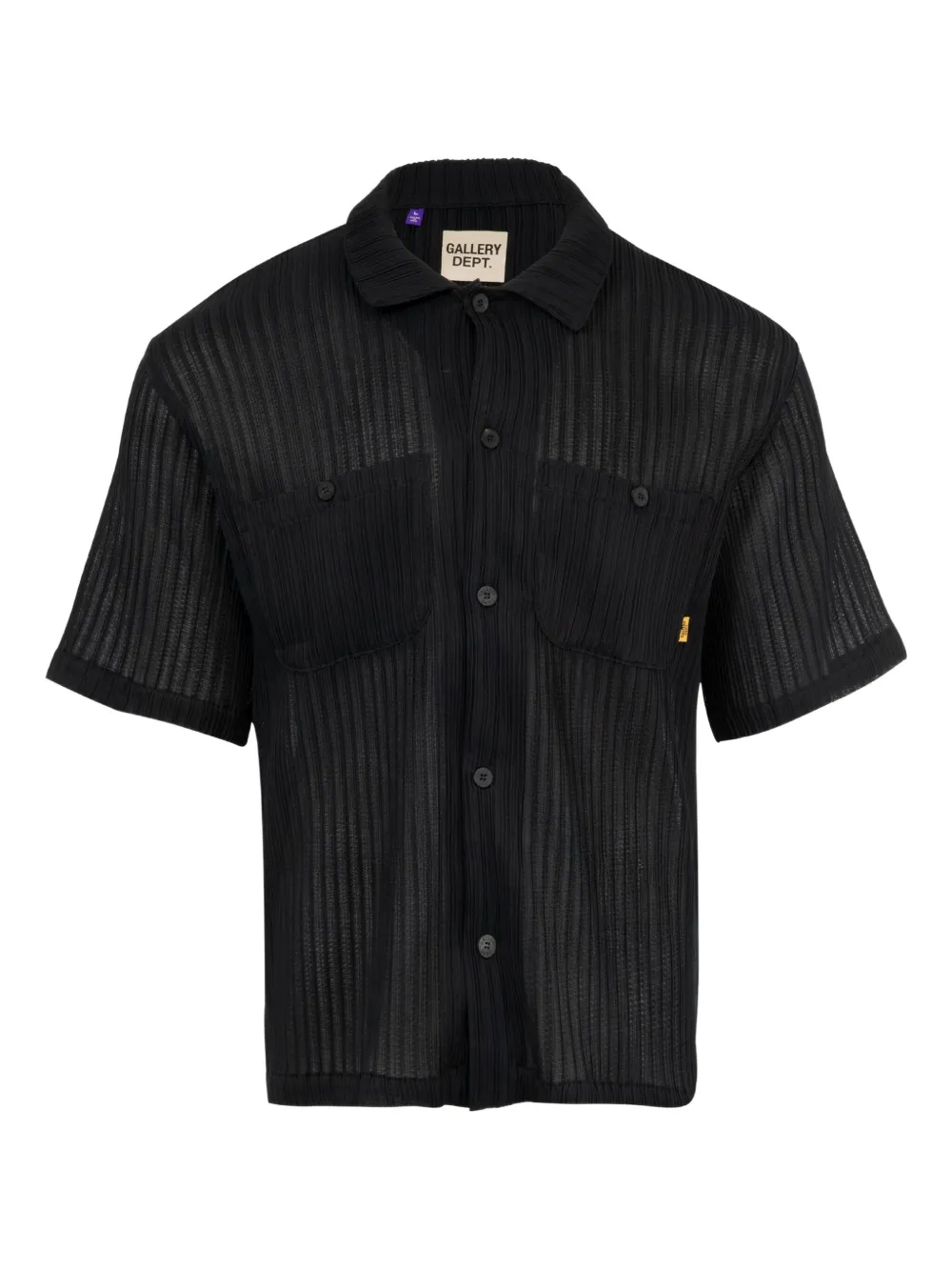 

Рубашка Playground в рубчик с короткими рукавами Gallery Dept., черный