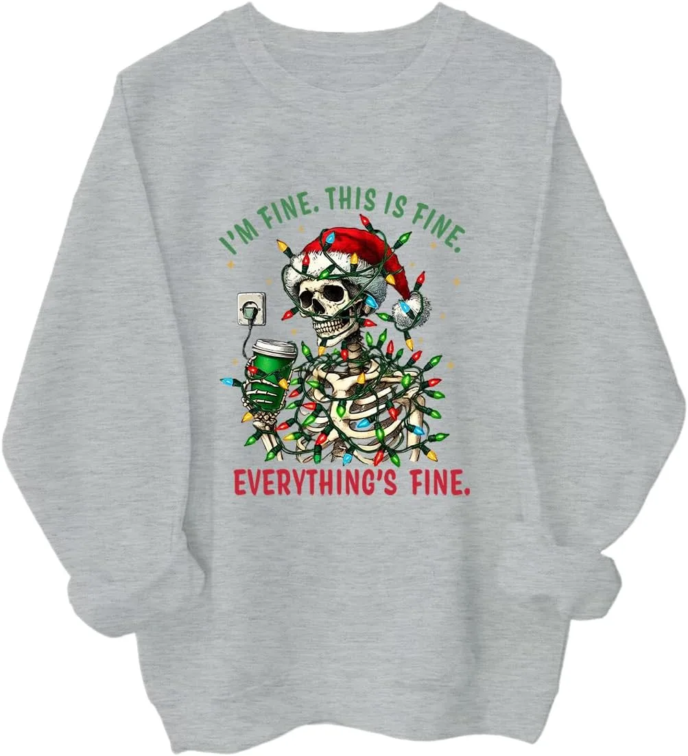 

Толстовка I'm Fine This Is Fine Everything's Fine Racsea