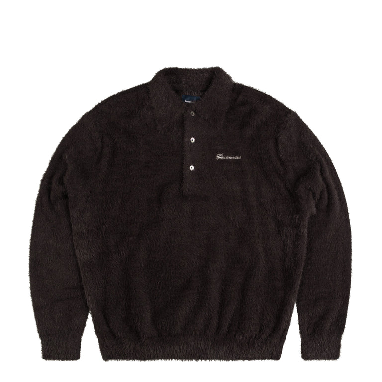 

Рубашка sct-logo shaggy knit polo Thisisneverthat, коричневый