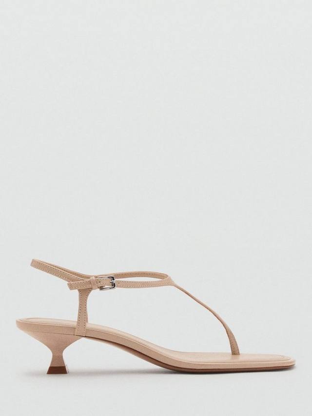 Камила слинбек на низком каблуке Mango, Mid Brown
