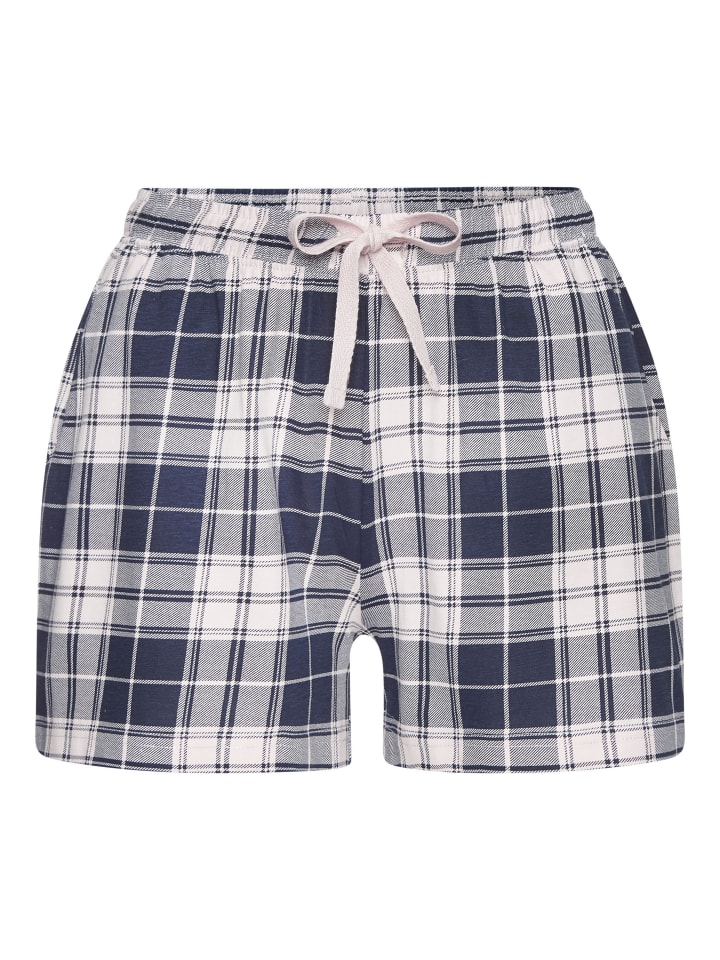 

Пижамные шорты в розовую и темно-синюю клетку VIVANCE DREAMS