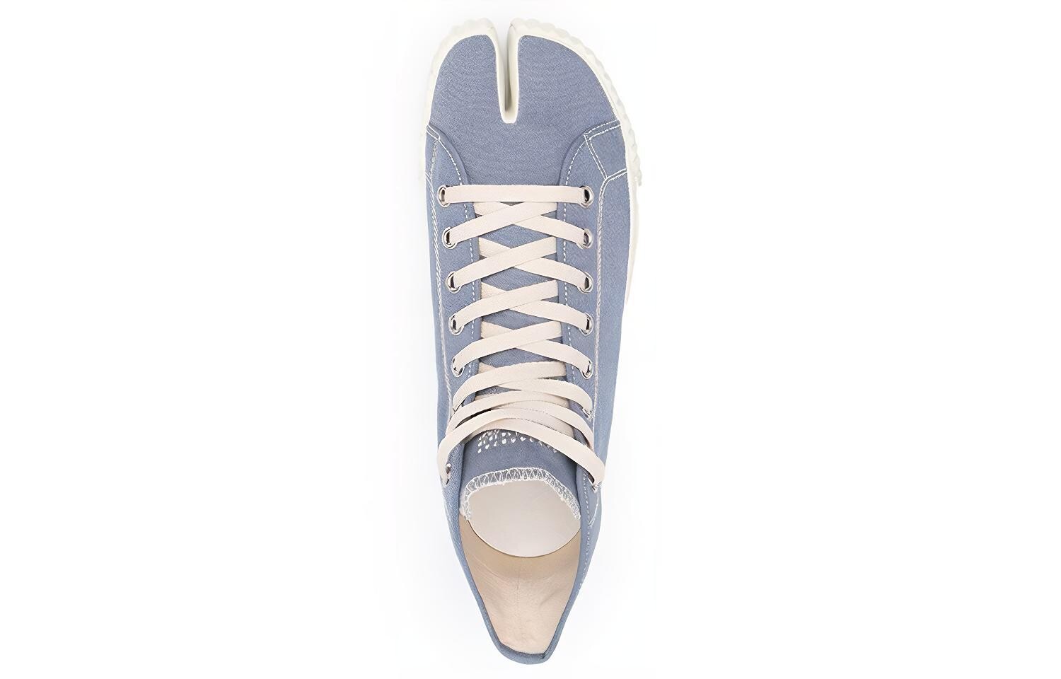 Мужские парусиновые туфли Tabi High Top Blue Maison Margiela — фото 2