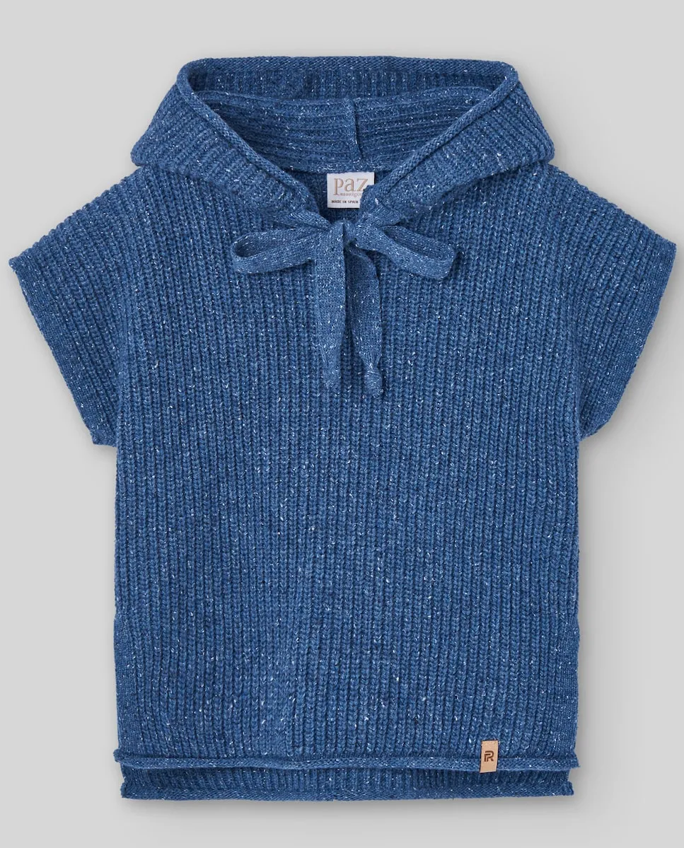 

Вязаный детский жилет из коллекции Nogal PAZ Rodríguez, индиго