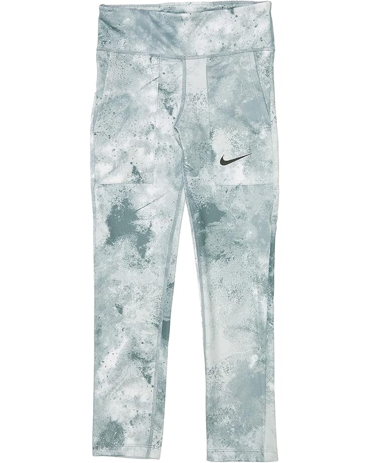 

Брюки Nike Kids One Tights All Over Print, цвет Light Smoke Grey/Coconut Milk
