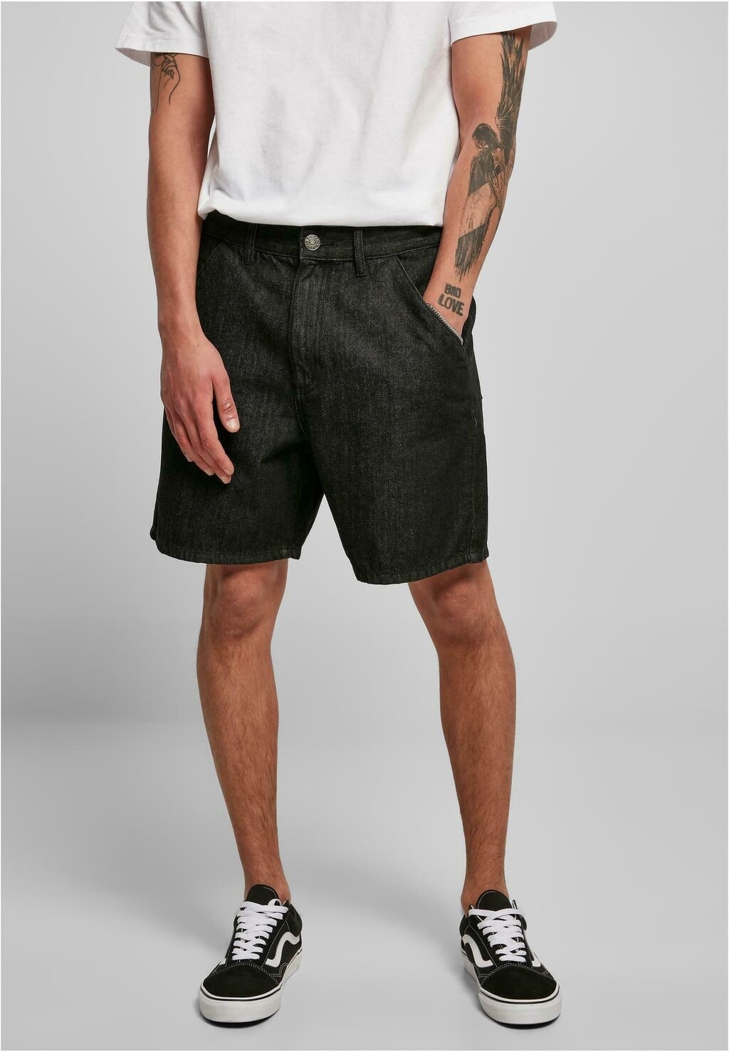 

Джинсовые шорты Urban Classics ORGANIC DENIM BERMUDA SHORTS, цвет Black Washed