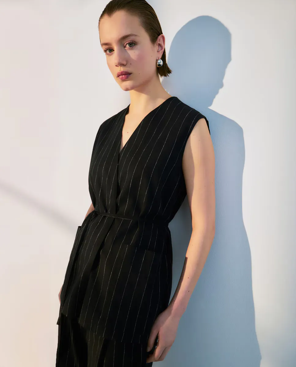 

Женский двубортный жилет Woman El Corte Inglés, чёрный