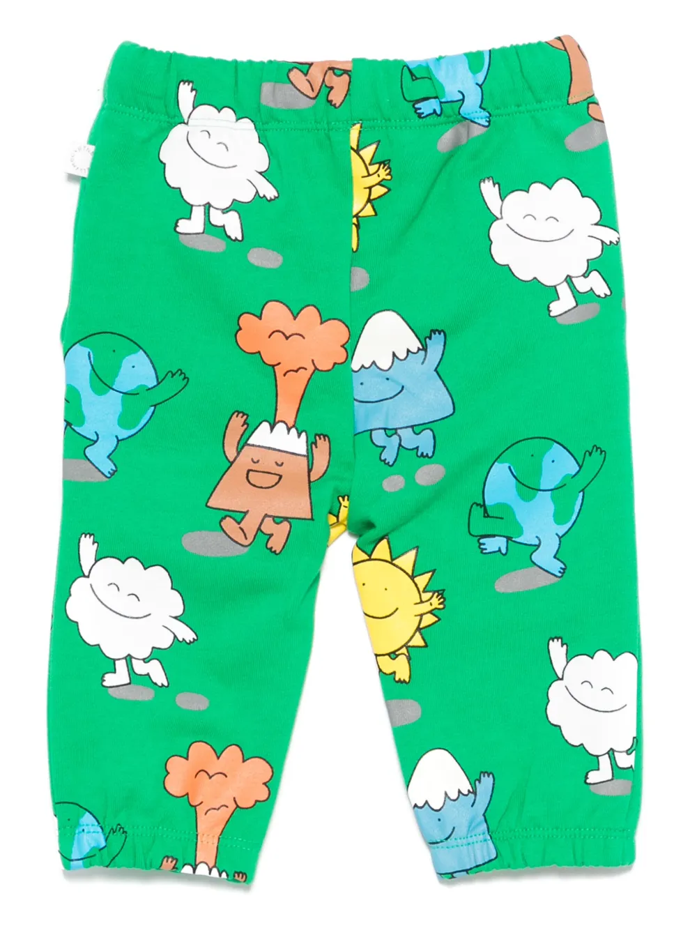 Брюки с графичным принтом Stella McCartney Kids, зеленый — фото 2