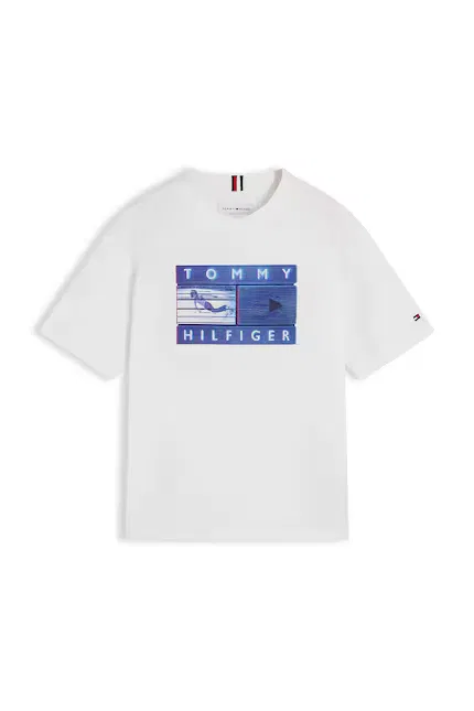 Футболка хлопковая Tommy Hilfiger, белый — фото 2