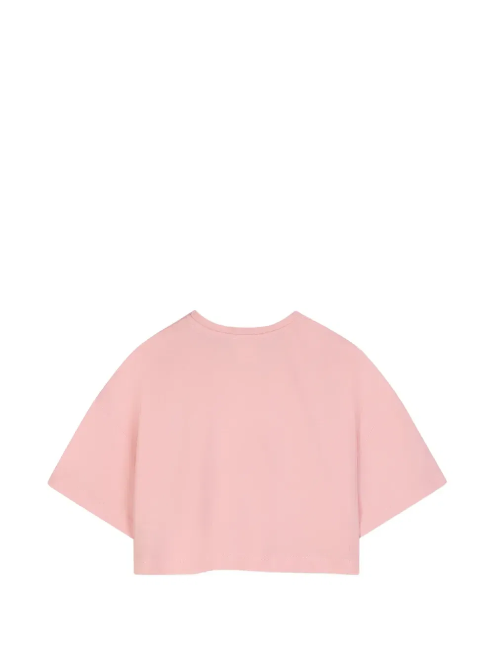 Укороченная футболка с вышитым логотипом Givenchy Kids, розовый — фото 2