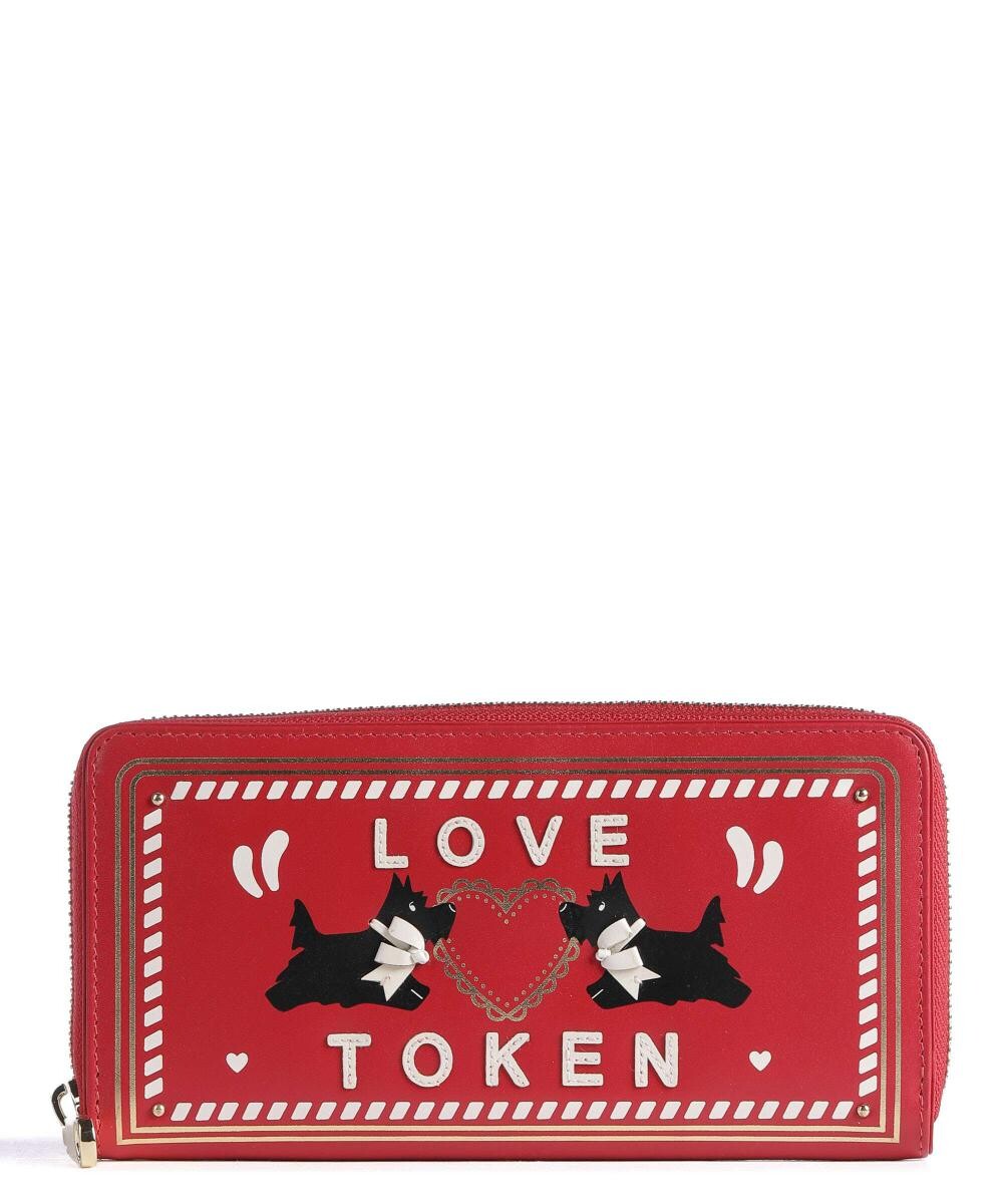 

Кошелек на День святого Валентина из мелкозернистой кожи Radley London, красный