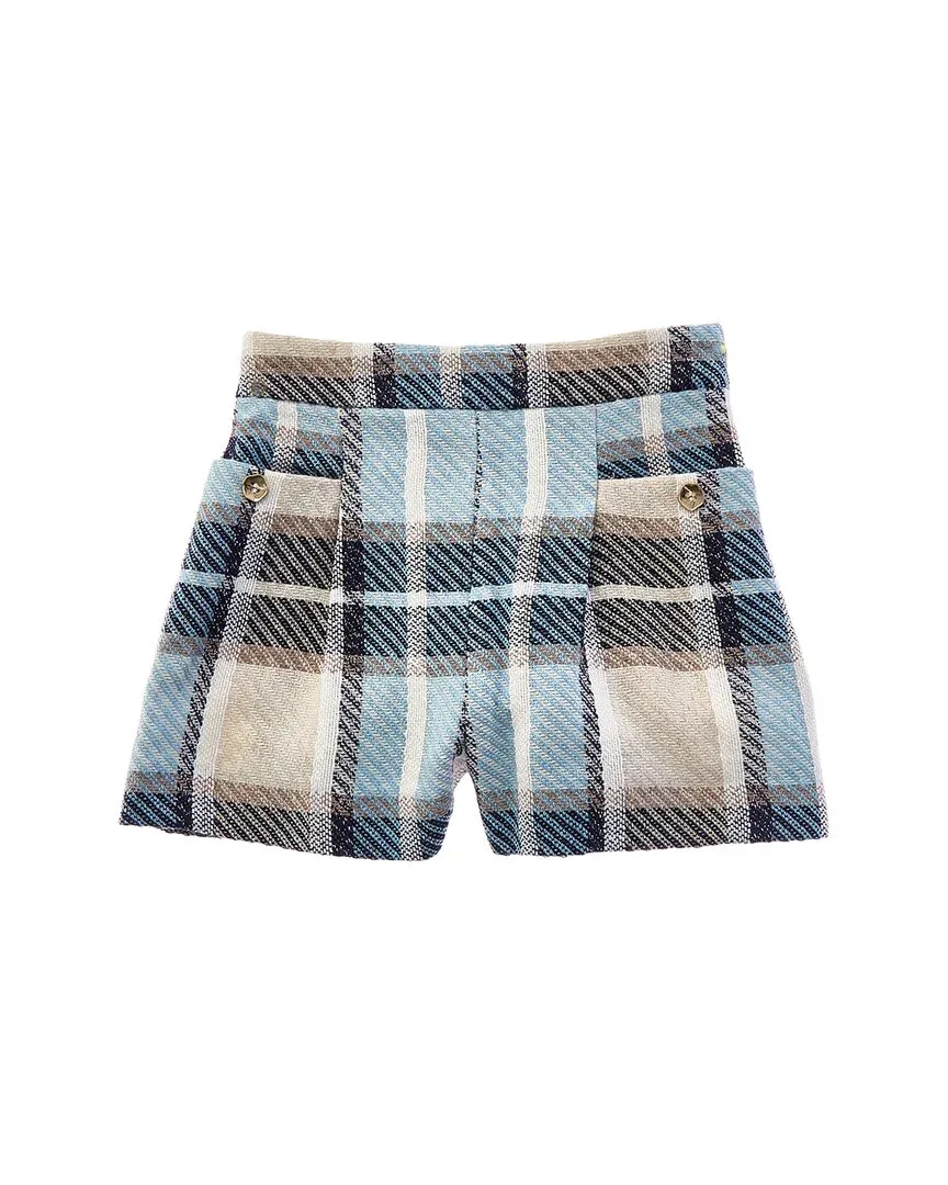 Mayoral Plaid Short, синий