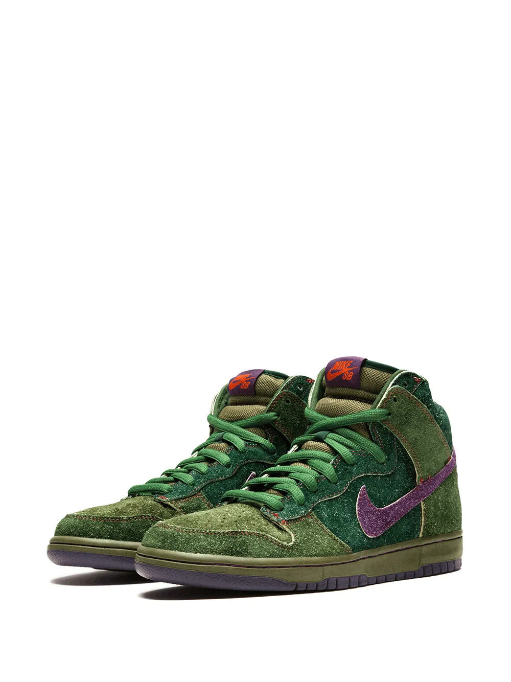 Кроссовки Dunk High Premium SB Nike, зеленый — фото 2