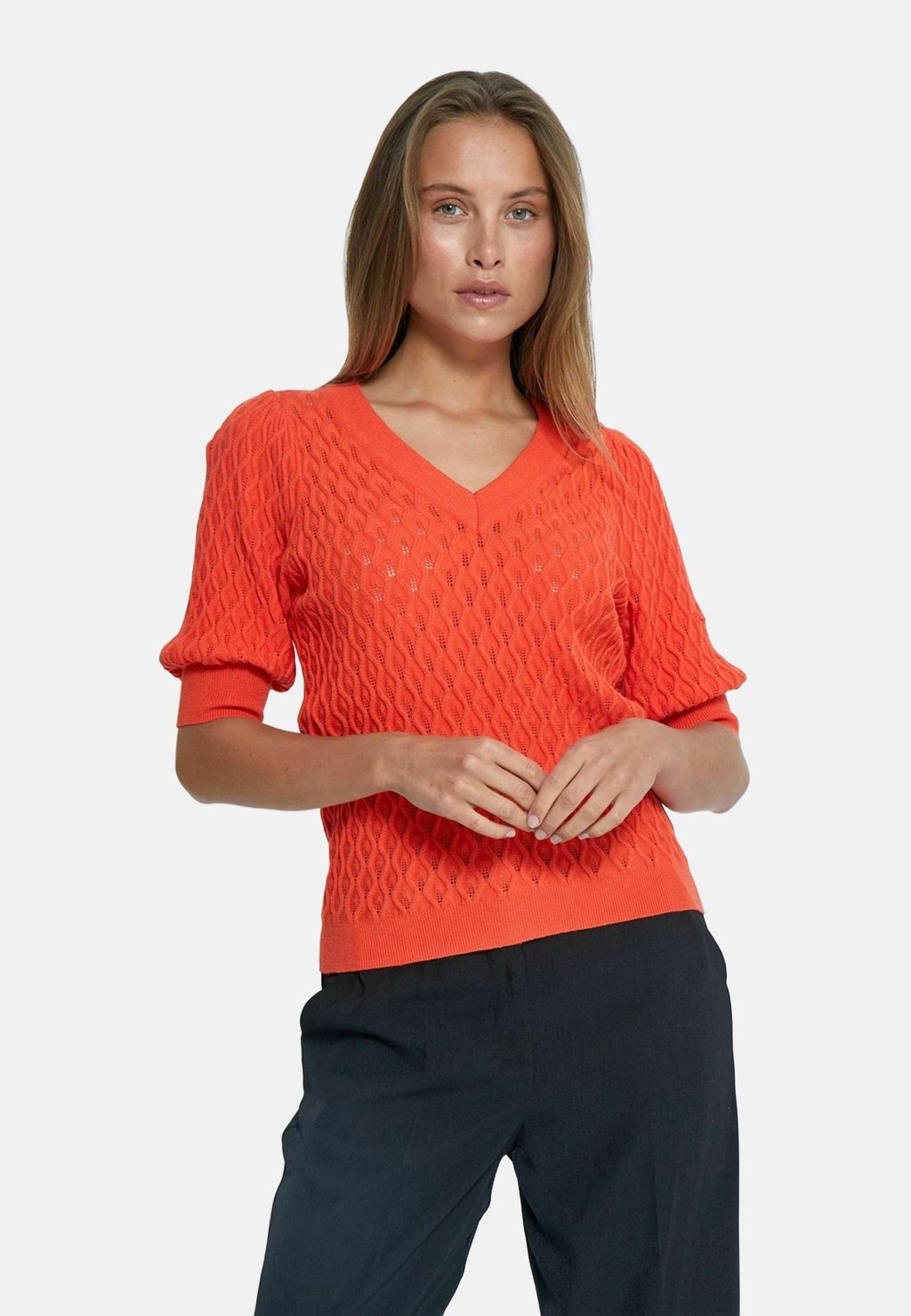 

Футболка с принтом ROSALIA PUFF SLEEVE TEE PEPPERCORN, красный