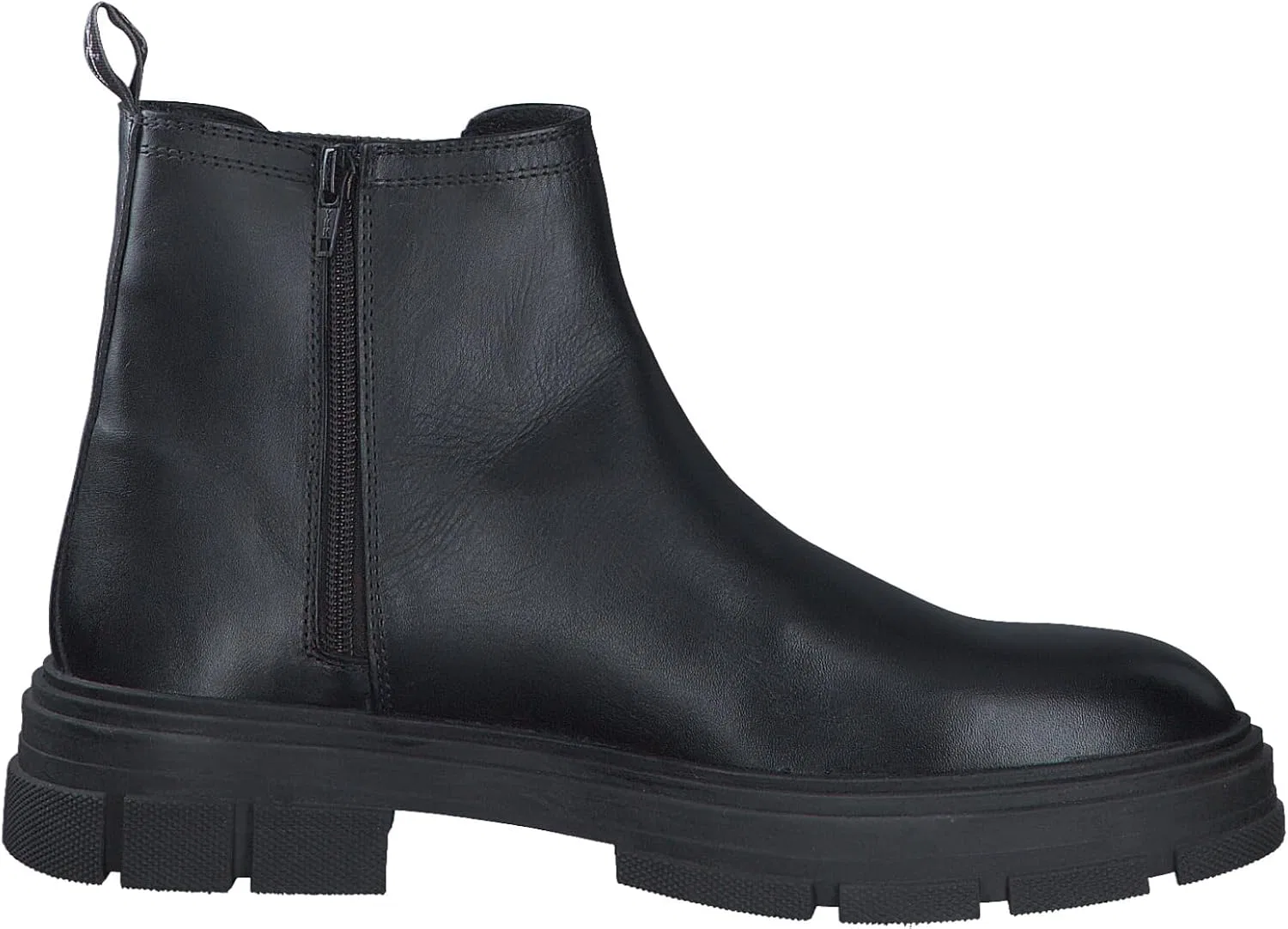 Ботинки MARCO TOZZI by Guido Maria Kretschmer Herren Chelsea Boots aus Leder mit Reißverschluss, Black — фото 3
