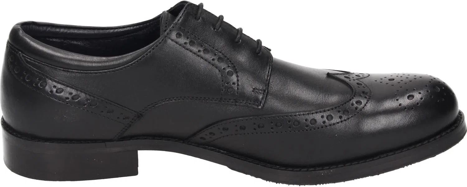 Туфли Manitu Herren Elegante Schn?Rschuhe in schwarz, Black — фото 4
