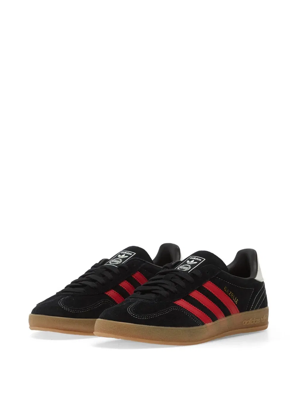Кожаные кроссовки Gazelle Adidas, черный — фото 2