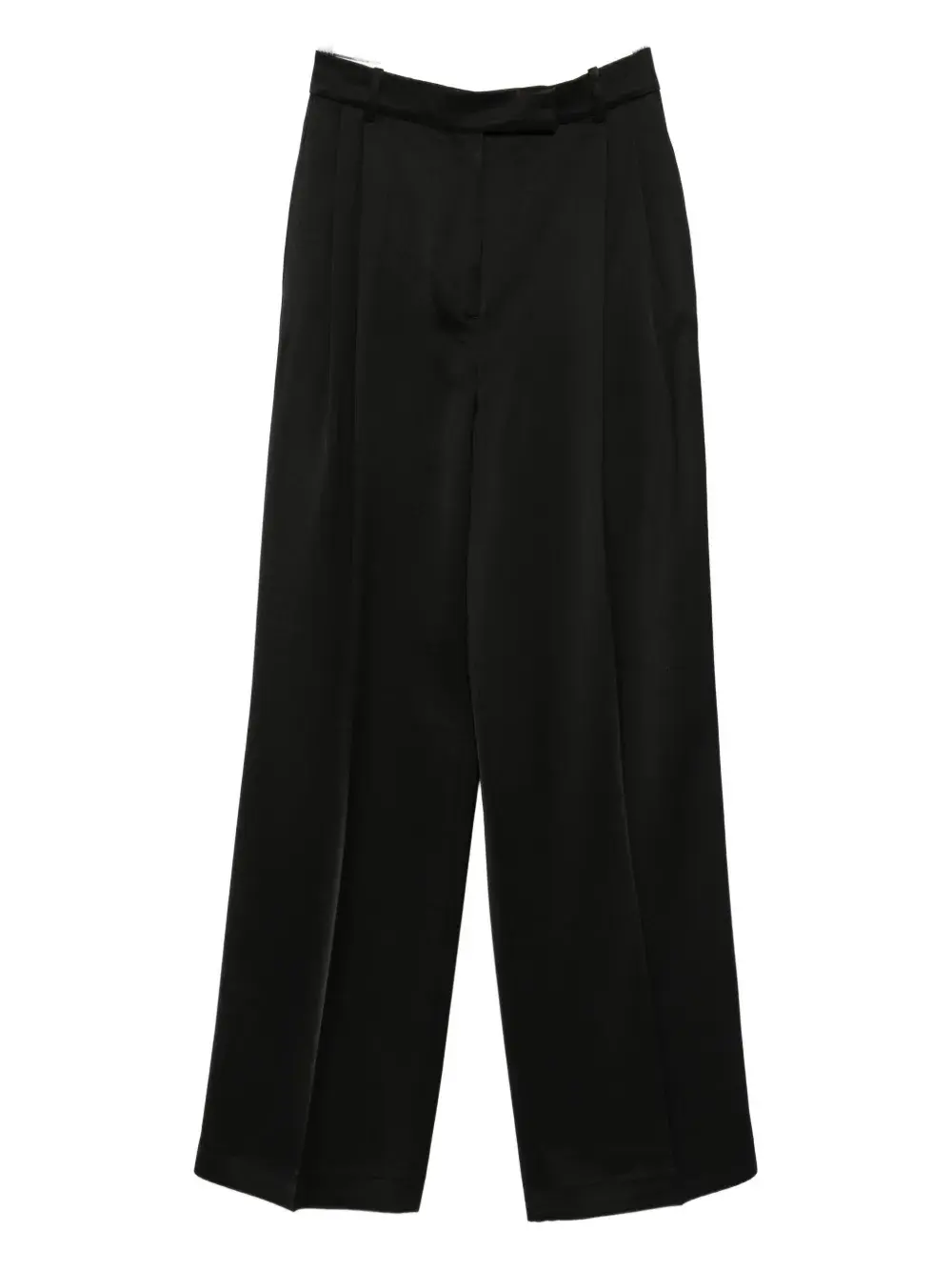 

Атласные брюки с высокой талией Róhe, черный
