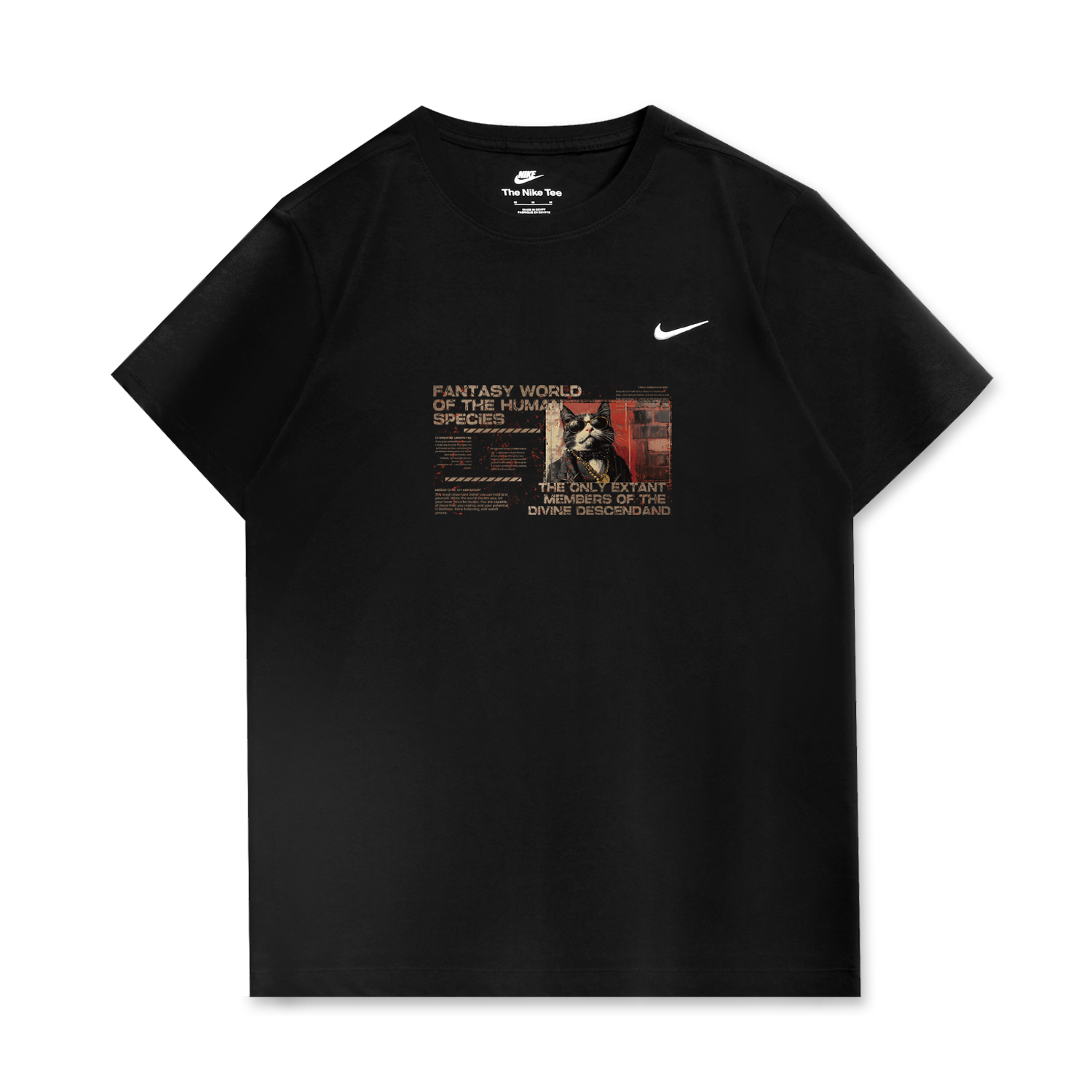 

Nike Спортивная футболка унисекс черная, Черный, Nike Спортивная футболка унисекс черная