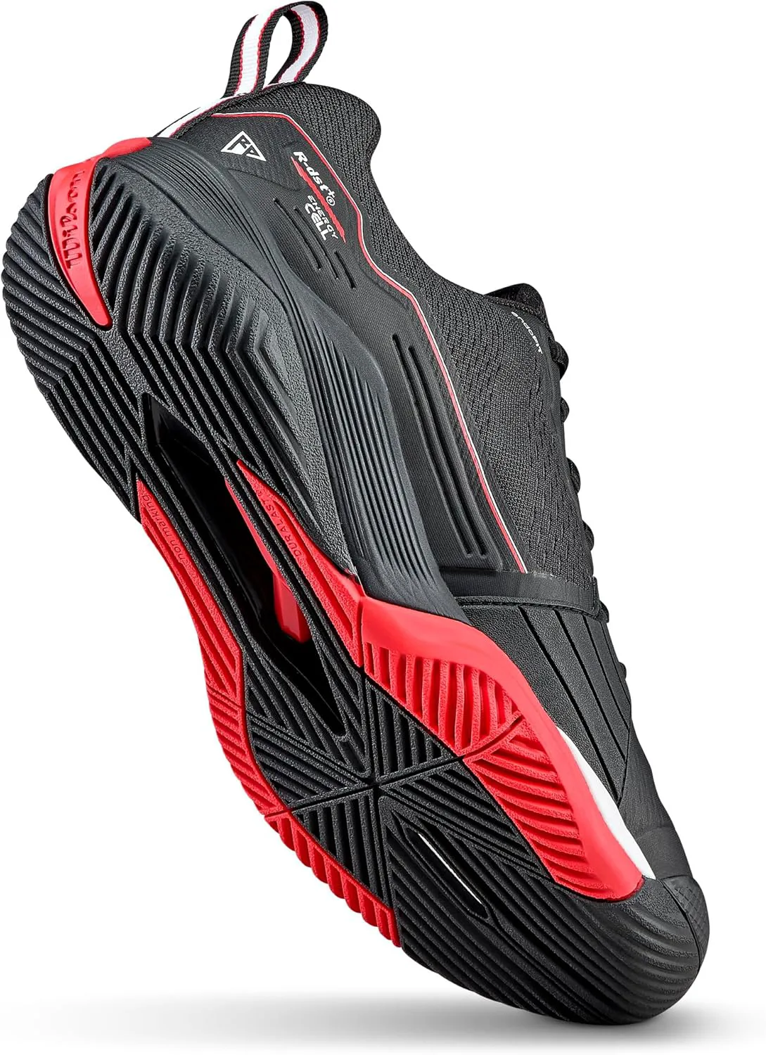 Мужские теннисные кроссовки Wilson Rush Pro 4.5, черный/красный/белый — фото 4