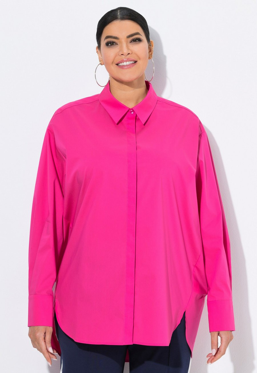 

Блуза Ulla Popken Button-down blouse, Pink