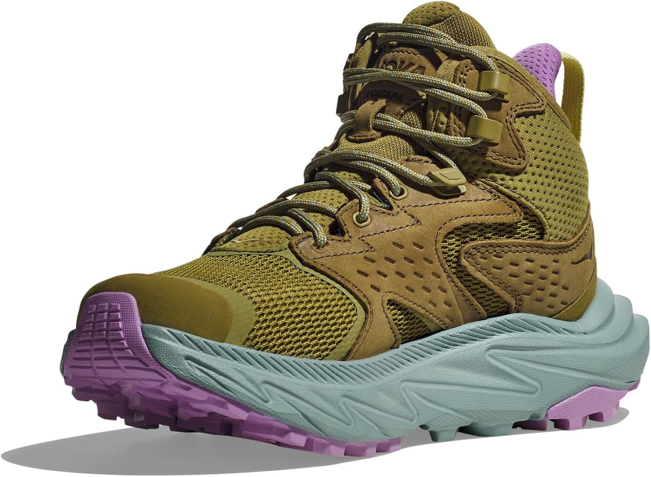 

Походная обувь Anacapa 2 Mid GTX Hoka, цвет Green Moss/Agave
