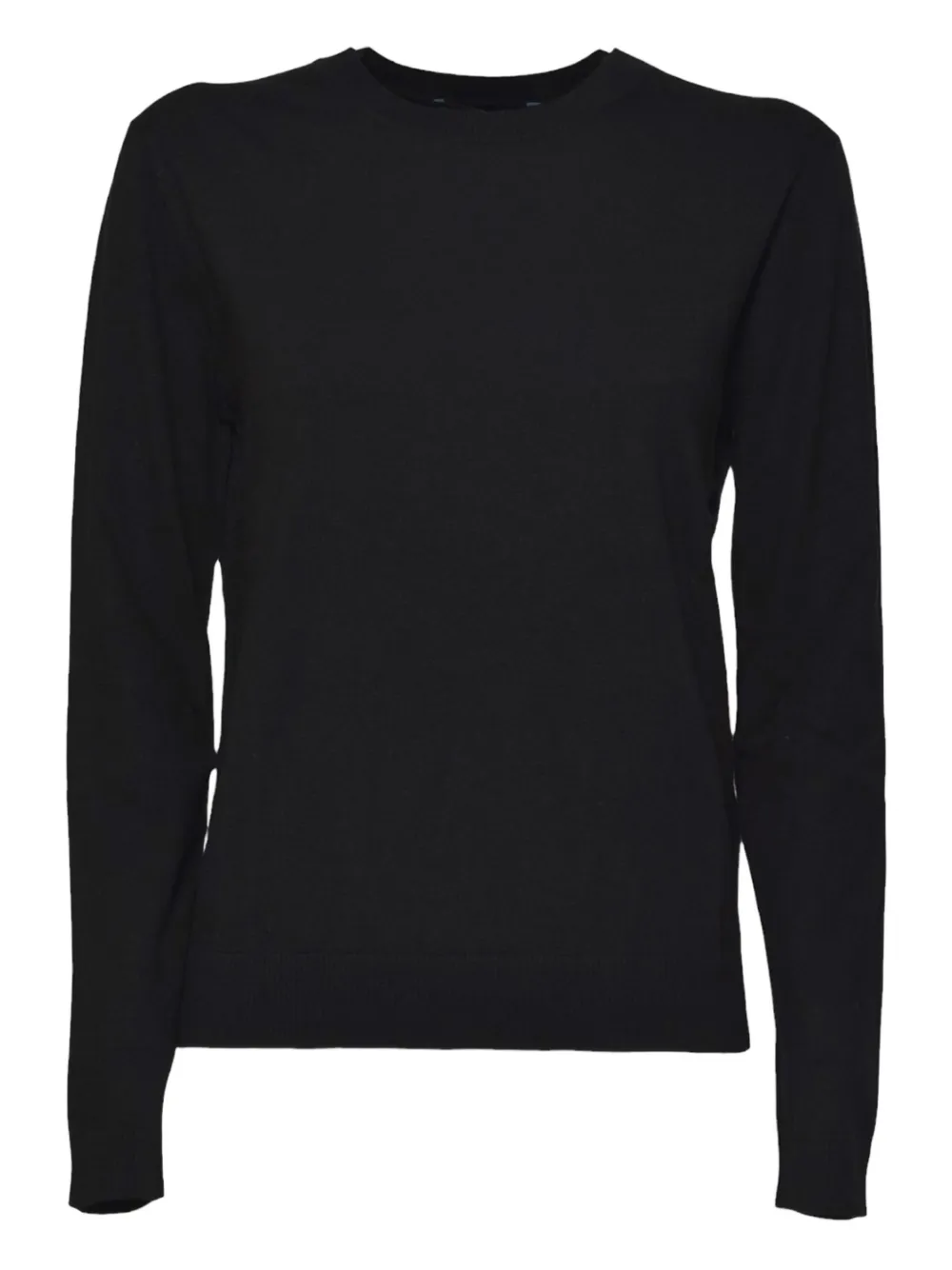 

Топ с длинными рукавами и круглым вырезом Weekend Max Mara, черный