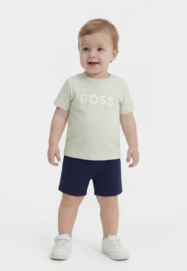 Футболка с короткими рукавами, унисекс, с принтом. Boss Kidswear, Sprout Green