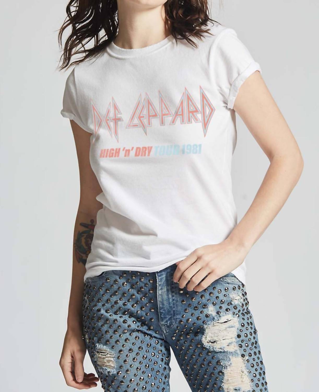 

Футболка Def Leppard High 'n' Dry Tour 1986, белая Recycled Karma