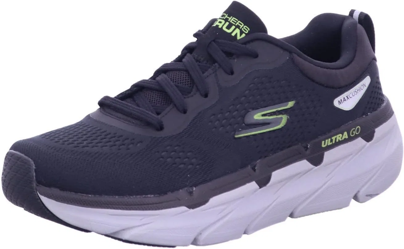 Кроссовки Men's Skechers, Black And Lime Textile
