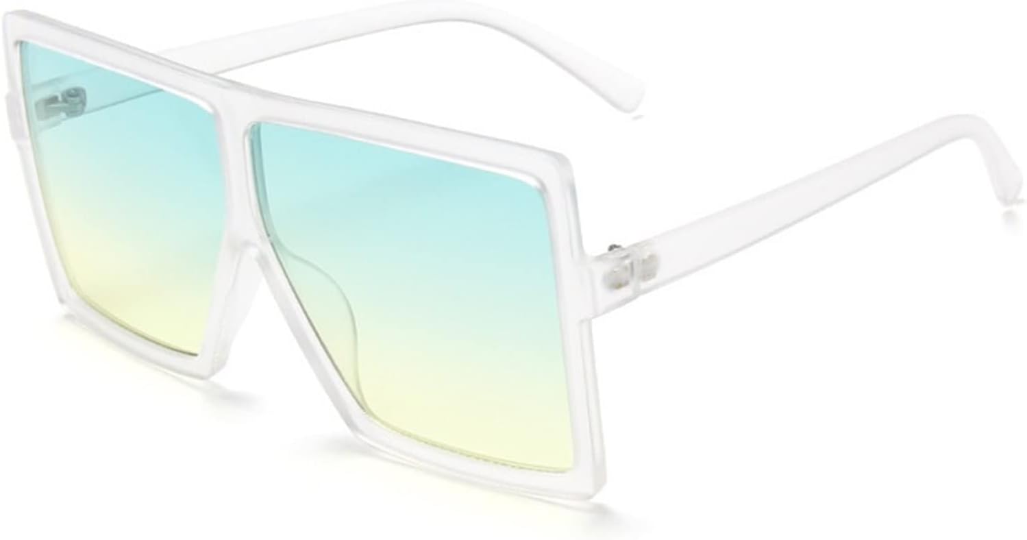 

Модные солнцезащитные очки 2026 года в крупной оправе для мужчин и женщин, в стиле ретро, ​​квадратной формы, для отдыха и пляжа (Цвет: J, Размер: Средний) MTZJH, One Color