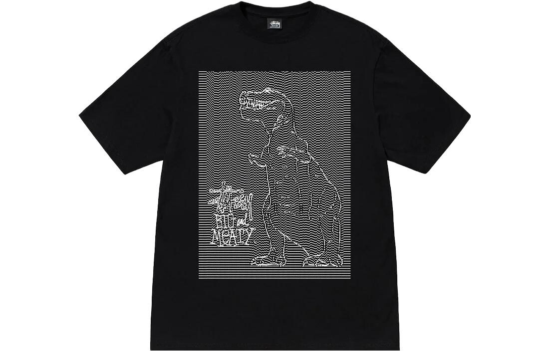Футболка серии «Динозавр» унисекс Stussy, зеленый — фото 3